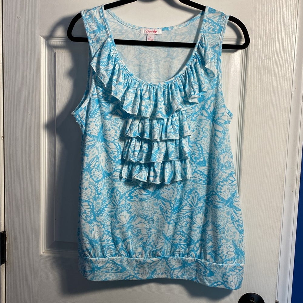 Zena Butterfly Print Tank Top XL